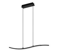 Lampadario A Sospensione Moderno Lejias Acciaio Nero 1 Luce Led 21,5W 2600Lm