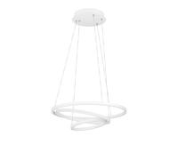 Lampadario A Sospensione Moderno Lobinero-Z Alluminio Bianco 1 Luce Led 43,2W
