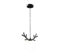 Lampadario a Sospensione Moderno, Minimalista, Creativo, a Forma di Corna di Cervo, per Camera da Letto, Comodino, Sfera di Vetro, Luce Decorativa, Scala, corridoio, Isola della Cucina, lampadari