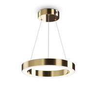 Lampadario A Sospensione Moderno Saturno Acciaio Ottone 1 Luce Led 36W