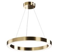 Lampadario A Sospensione Moderno Saturno Acciaio Ottone 1 Luce Led 45W