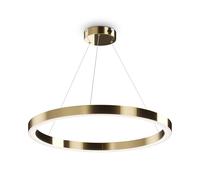 Lampadario A Sospensione Moderno Saturno Acciaio Ottone 1 Luce Led 60W