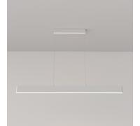 Lampadario A Sospensione Moderno Step Metallo Bianco Luce Led Integrato 30W