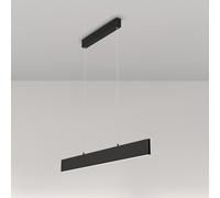 Lampadario A Sospensione Moderno Step Metallo Nero Luce Led Integrato 23W Fredda