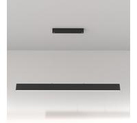 Lampadario A Sospensione Moderno Step Metallo Nero Luce Led Integrato 30W Fredda