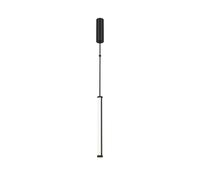 Lampadario A Sospensione Moderno Supersymmetry Alluminio Nero 1 Luce Led 18W