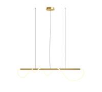Lampadario A Sospensione Moderno Tau Alluminio Oro 1 Luce Led 30W