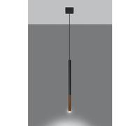 Lampadario a Sospensione MOZAICA 1 Nero/Rame