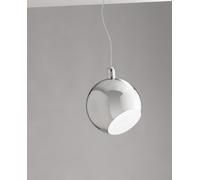 LAMPADARIO A SOSPENSIONE NARCISO IN METALLO CROMO 1 LUCE ATTACCO E27 30X130CM DIFFUSORE ORIENTABILE