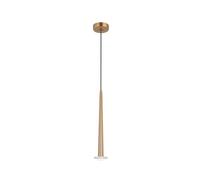 LAMPADARIO A SOSPENSIONE ORO OPACO E ANELLO IN MARMO