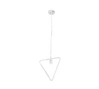 LAMPADARIO A SOSPENSIONE PENDENTE TRIANGOLO LAMPADA PLAFONIERA E27 B35-A BIANCO
