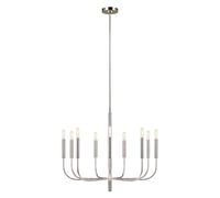 Lampadario a Sospensione Plafoniera Acciaio Nichel Lucidato D 75,9 CM [EEK: Non valutato]