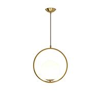 Lampadario a Sospensione, Plafoniera LED Soffitto, Lampadari Rotonda Cerchio Moderno, Paralume con Sfere Sferico per Soggiorno, Camera da Letto, Cucina, Corridoio i Efficienza Energetica A)