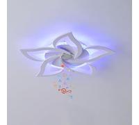 Lampadario a Sospensione Smart RGB con Telecomando e Controllo Tramite App, dimmerabile e Sincronizzato con la Musica. Ideale per Camera da Letto, Soggiorno e Studio.
