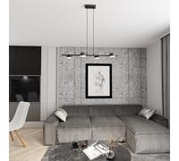 Emibig Sora lampada sospesa 4x12 W nero 1440/4