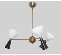 Lampadario A Sospensione Sputnik Con 6 Luci E 3 Bracci Stile Stilnovo Moderno