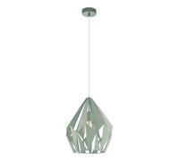 Lampadario A Sospensione Vintage Carlton-P Acciaio Verde Chiaro 1 Luce E27