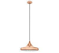 Lampadario A Sospensione Vintage Coretto 2 Acciaio Rame 1 Luce E27