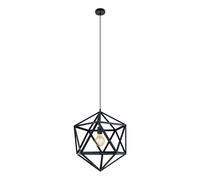 Lampadario A Sospensione Vintage Embleton Acciaio Nero 1 Luce E27 Regolabile