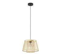 Lampadario A Sospensione Vintage Hykeham Acciaio Nero 1 Luce E27