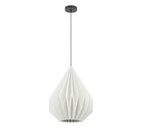 Lampadario A Sospensione Vintage Minting Acciaio Nero Bianco 1 Luce E27