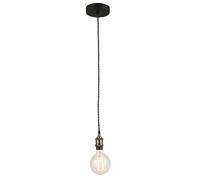 LAMPADARIO A SOSPENSIONE VINTAGE RAME 1 LUCE ATTACCO E27 126CM