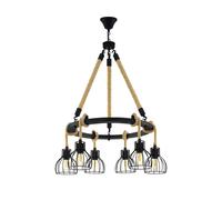 EGLO Lampada a sospensione Rampside 6 paralumi gabbia EGLO