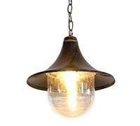 Lampadario a Sospensiper Esterni con Paralume in Corno, Impermeabile Ip44, Regolabile,R Patio, Corridoio, Porta-Uva, Decorazione, Compatibile con Led