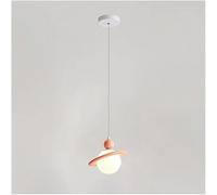 Lampadario a Sospensiregolabile in Acrilico a Forma Di Pianeta, Minidario a Sospensicon Base per Isola Cucina, Soggiorno, Camera da Letto, Comodino/Rosa