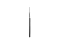 Lampadario a tubo Piccolo in ferro/ Nero