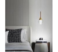 Lampadario applique a sospensione led goccia oro da comodino lampada per camera