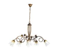 LAMPADARIO "ARIANNA" 5 LUCI BRONZO, E14