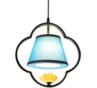 Lampadario Art Tessuto Singolo V-intage Classico Corridoio Luce Ristorante Corridoio Camera da Letto Lampadario da Comodino, 1 Testa,lampada un aspetto elegante