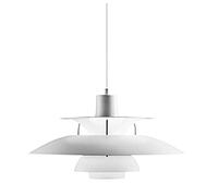 Lampadario Artistico di Design Moderno E27, lampadario Semplice in Alluminio Amaretto, Luce per caffè, Luce per Ristorante, Luce per Finestra, Luce per Bar.-Bianco e Rosa 40 cm