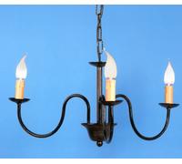 LAMPADARIO ASSISI A 3 LUCI LANTERNA APPLIQUE LAMPIONE LAMPADE