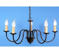 LAMPADARIO ASSISI A 5 LUCI LANTERNE LAMPIONE APPLIQUE