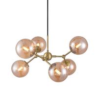 Lampadario Atom Grande in Ottone Anticato