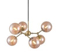 Lampadario Atom Halo Design Grande in Ottone Anticato