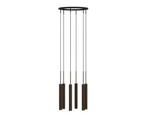 Lampadario Audo Tubolare 6 Alluminio/ Bronzo Anodizzato