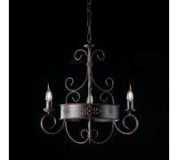 LAMPADARIO BALTIMORA BL183/5 BL183/3 RUGGINE AVORIO RUSTICO VINTAGE 5 E 3 LUCI