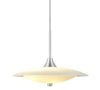 Lampadario Baroni Ø40 Opale/ Alluminio