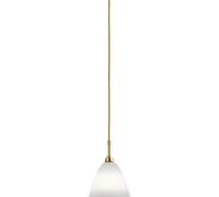 Lampadario Bestlite BL9S, Piccolo, in Ottone e Porcellana.