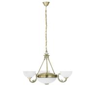 Lampadario Bianco Ø74Cm Lampada A Sospensione Da Soffitto Stile Liberty