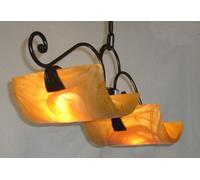 LAMPADARIO BILANCERE COPPO IN FERRO BATTUTO LANTERNA APPLIQUE LAMPIONE LAMPADE