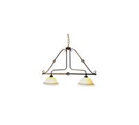 LAMPADARIO BILANCIERE A 2 LUCI COL. ROBERTA FERRO BATTUTO FORGIATO