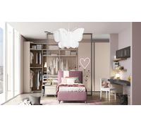 lampadario camera da letto bambini plafoniera a soffitto farfalla 33cm lampada [EEK: A]