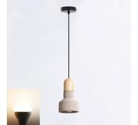 Lampadario cemento sospensione pendente moderno con portalampada E27 Max 60 Watt [EEK: A+]