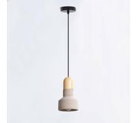 Lampadario cemento sospensione pendente moderno con portalampada E27 Max 60 Watt [EEK: A+]