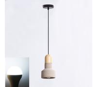 Lampadario cemento sospensione pendente moderno con portalampada E27 Max 60 Watt [EEK: A+]