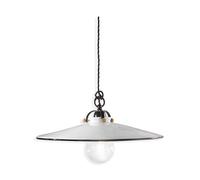 Lampadario Classico Asti Ottone E Ceramica Nero 1 Luce E27